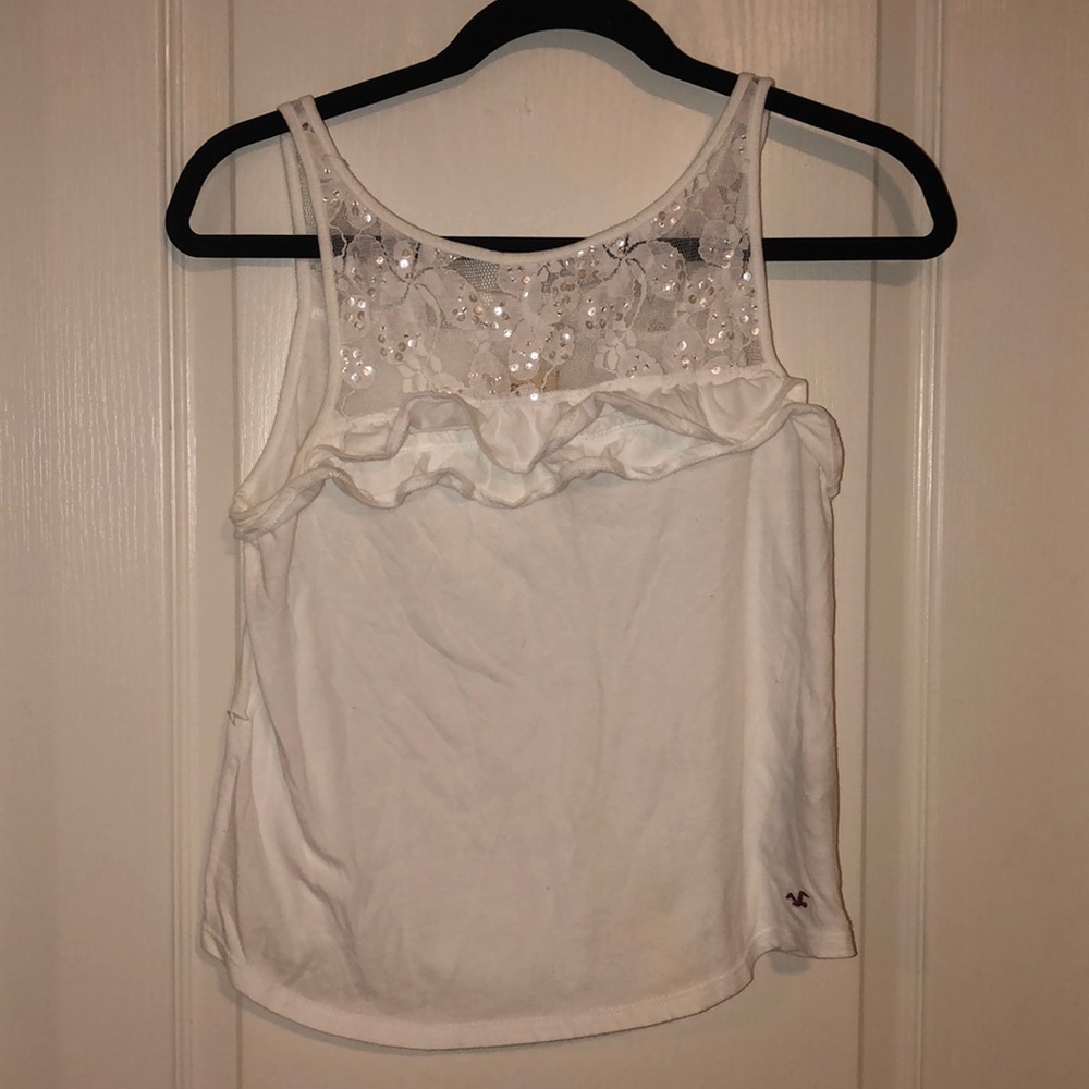 White Hollister Tank